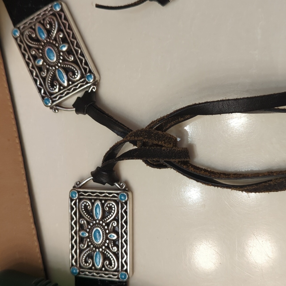 Brighton Croc-Embossed Belt